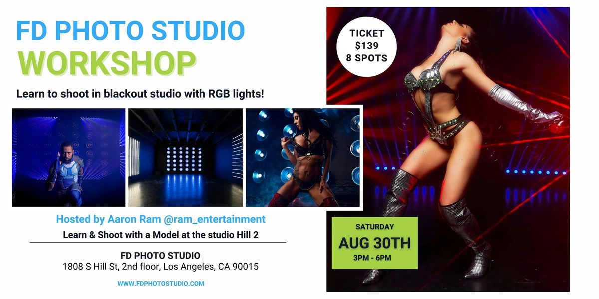 Blackout Studio & RGB lights - Photography Workshop w\/ Aaron Ram