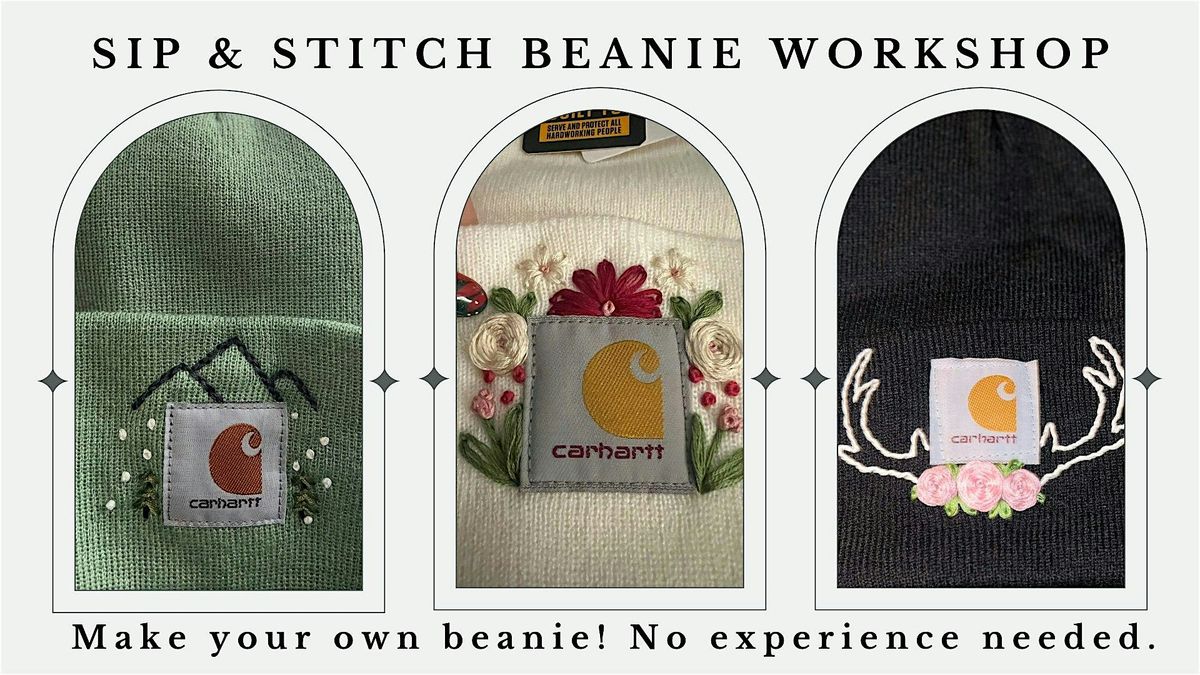 Sip & Stitch Beanie Workshop at 51 Park