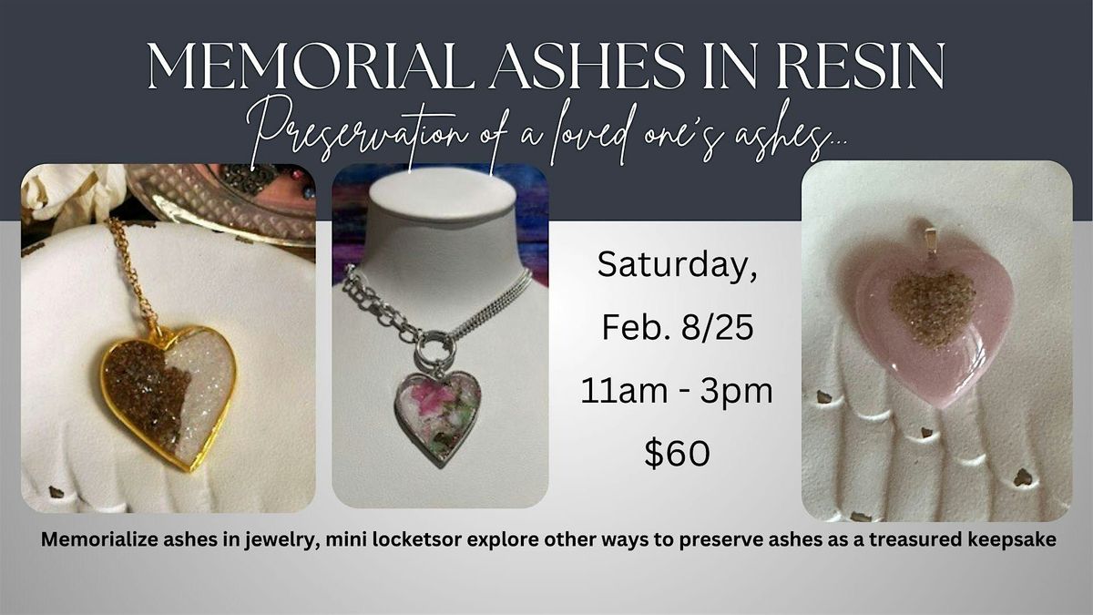 Memorial Ashes in Resin Workshop