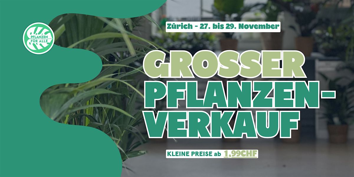 Gro\u00dfer Pflanzenverkauf - Z\u00fcrich