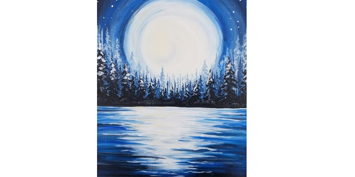 Vino at the Landing, Renton- "Moon on Snowy Lake"