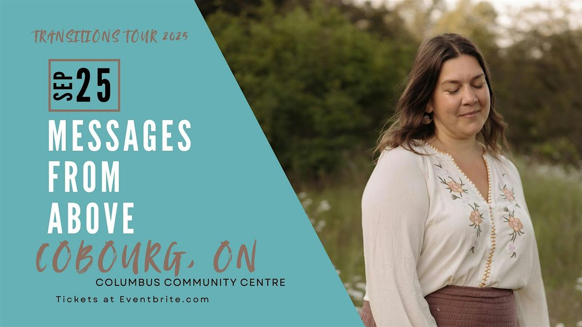 Transitions Tour: Messages from Above with Psychic Jeni Juranics COBOURG
