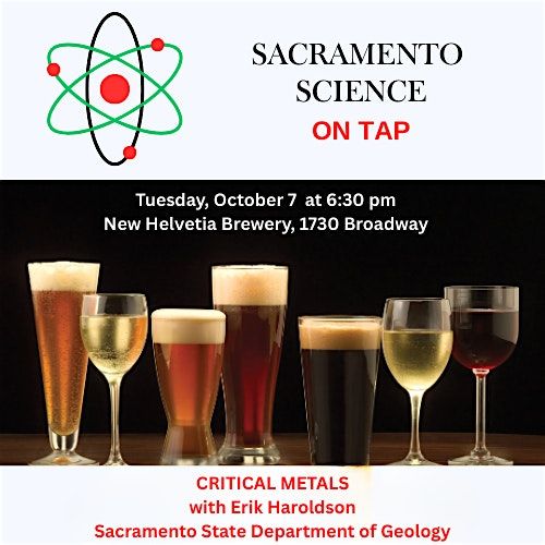 Sacramento Science on Tap: Critical Metals