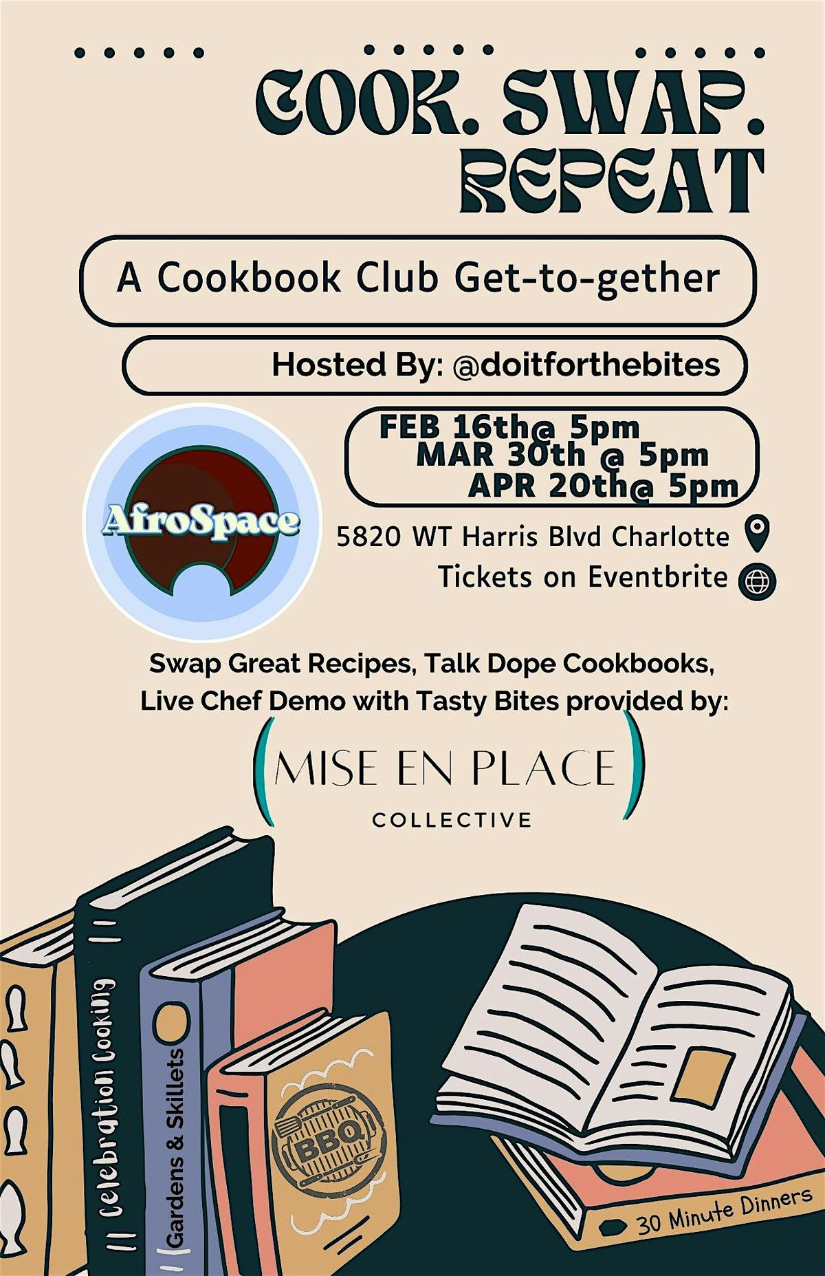 Cook. Swap. Repeat: A Cookbook Club Get-together