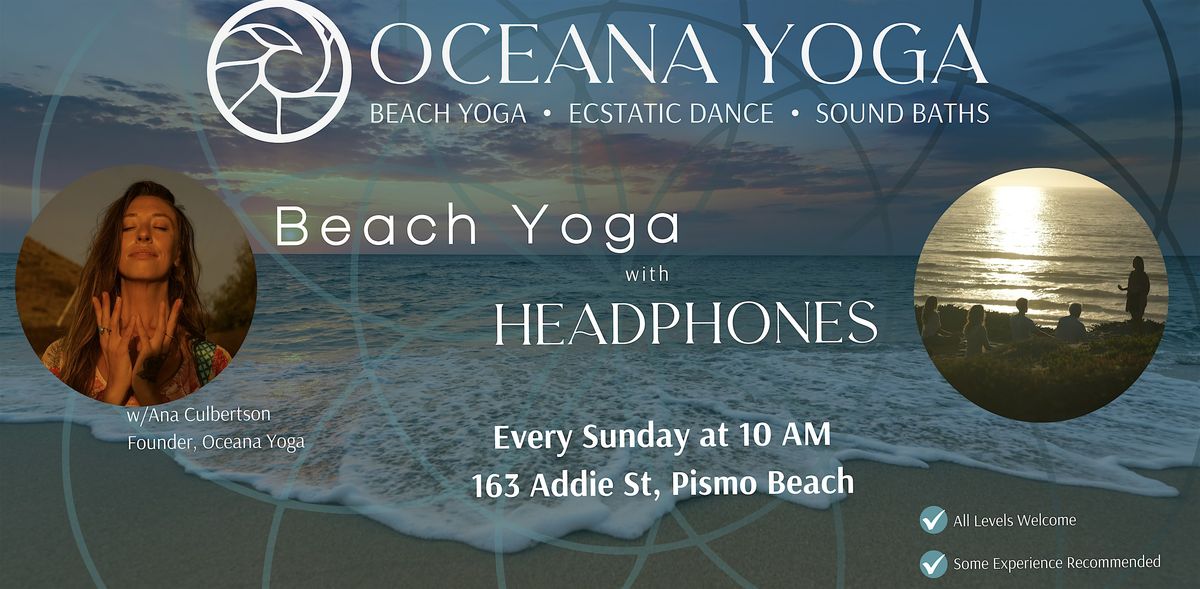Beach Yoga w\/Headphones