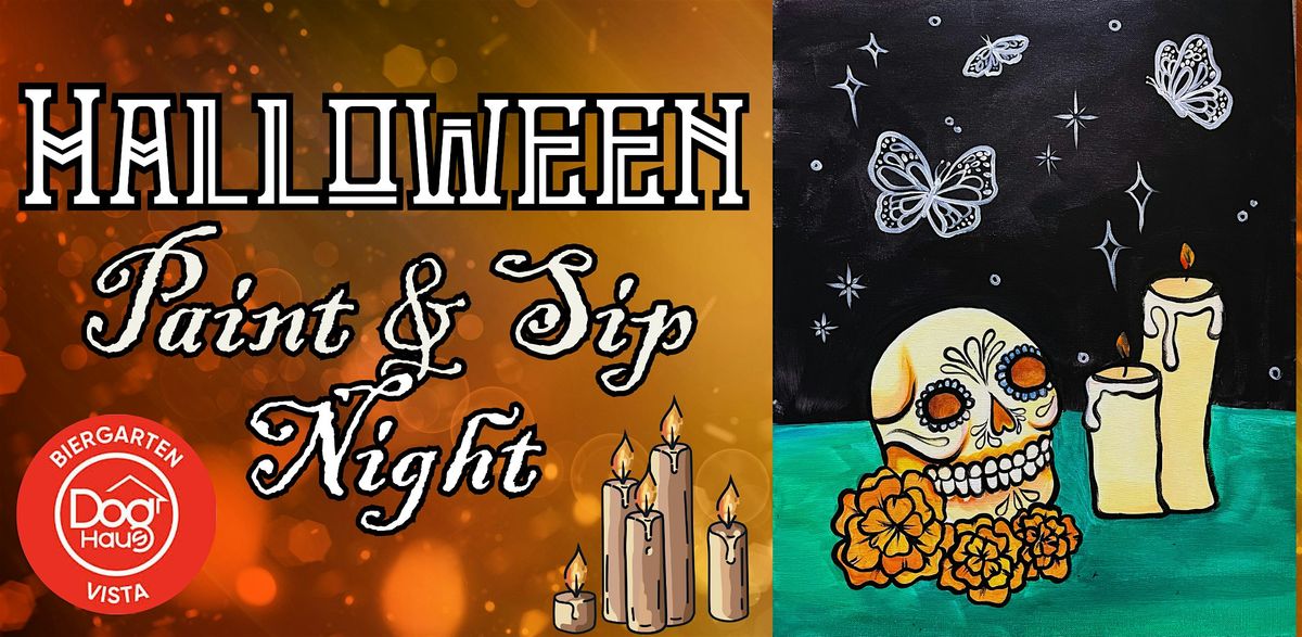 Sugar Skull - Halloween Paint and Sip