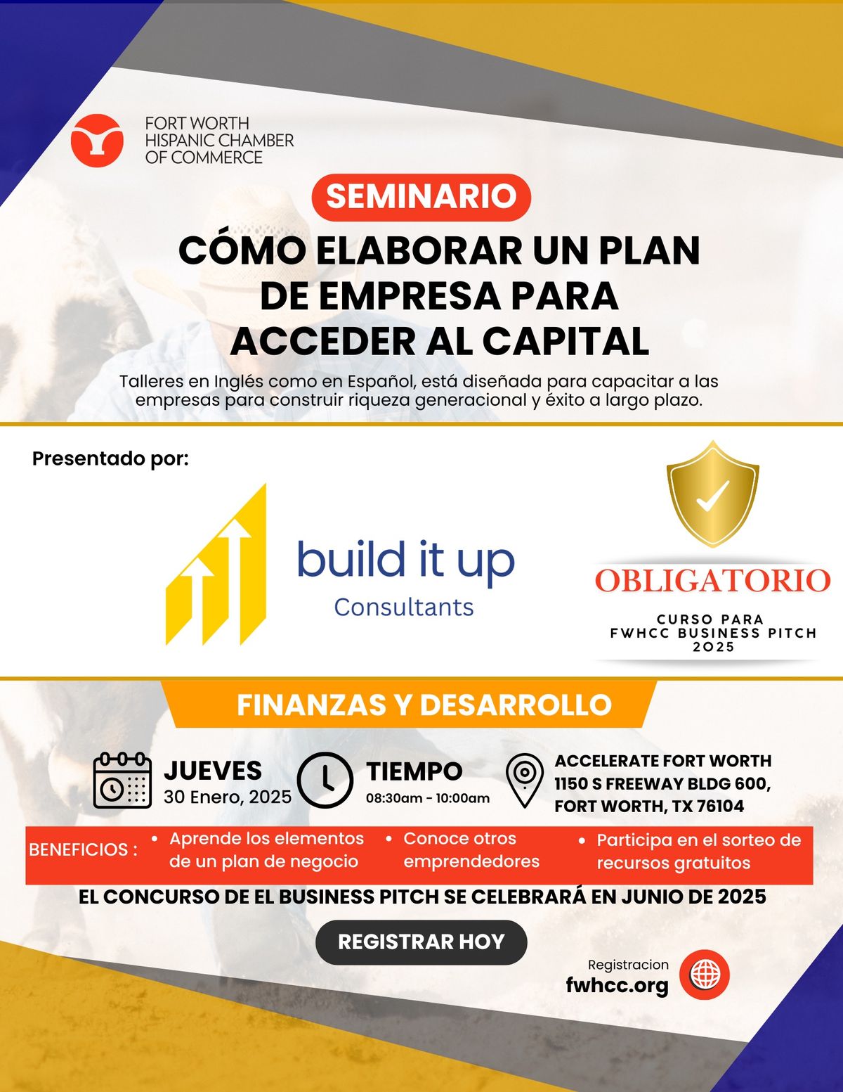 Seminario: C\u00f3mo Elaborar Un Plan De Empresa Para Acceder Capital