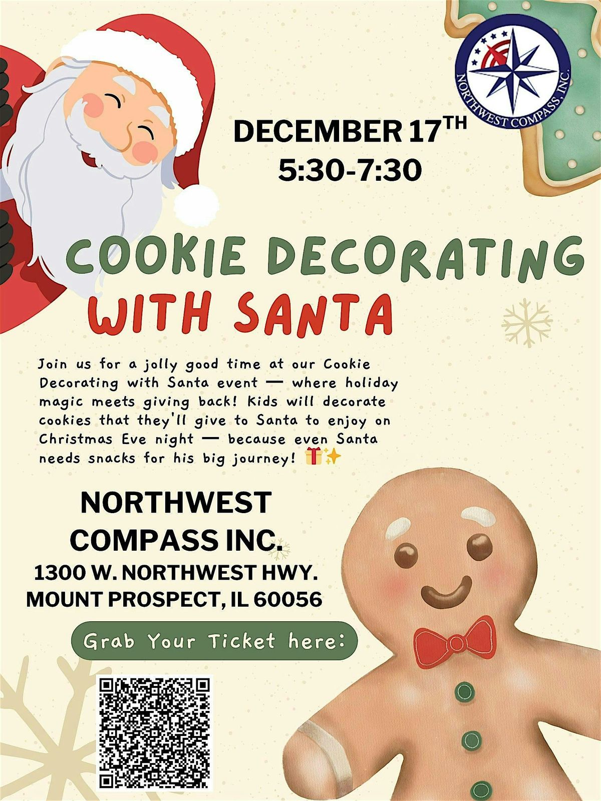 Cookie Decorating With Santa