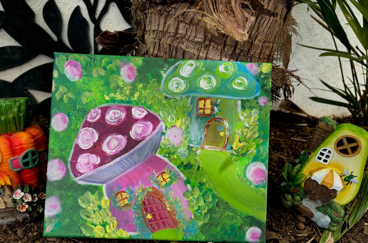 One more day til this magical class - My Fairy Garden Paint Class 