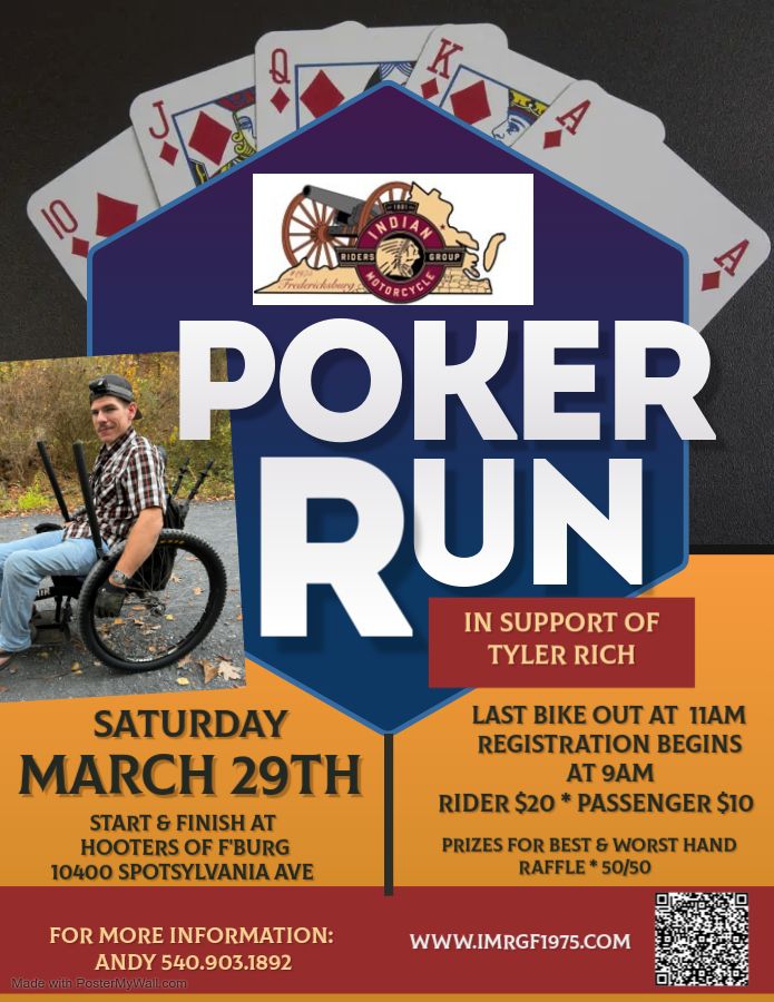 IMRGF Poker Run to Support Tyler Rich