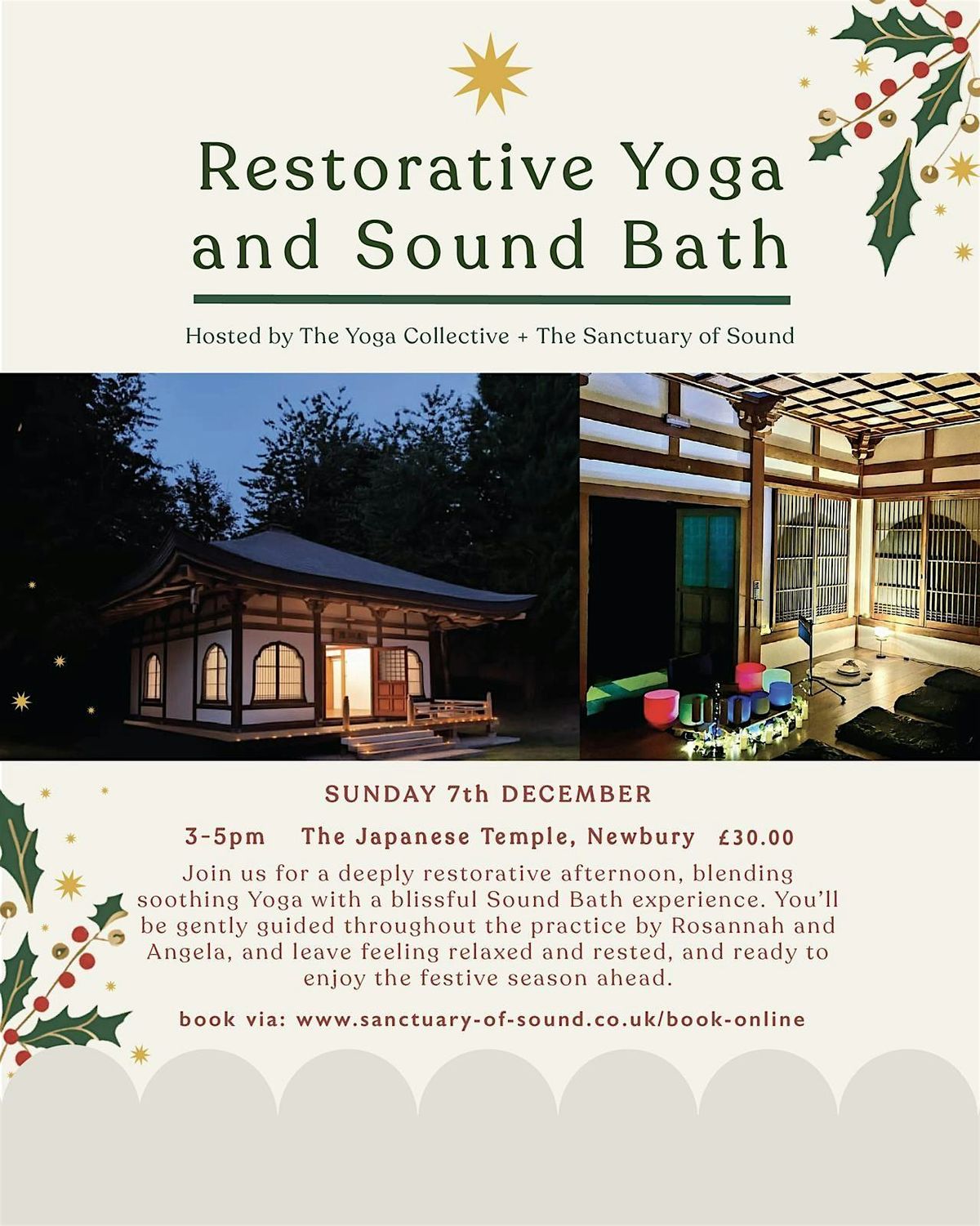 Restorative Yoga and Sound Bath @ The Japanese Temple, Newbury