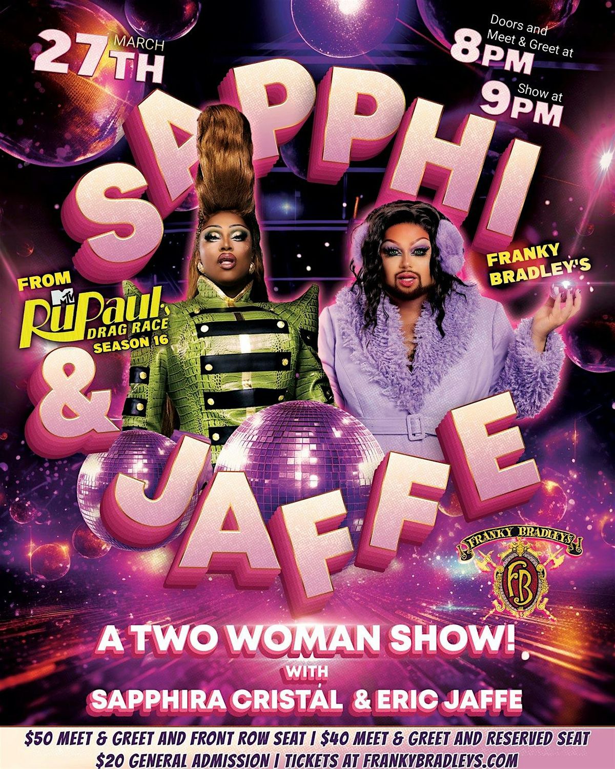 'SAPPHI & JAFFE' A Two Woman Show