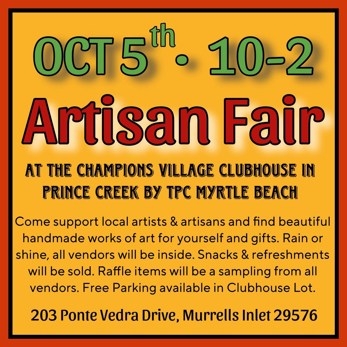 Artisan Fair at Champions Village (TPC)