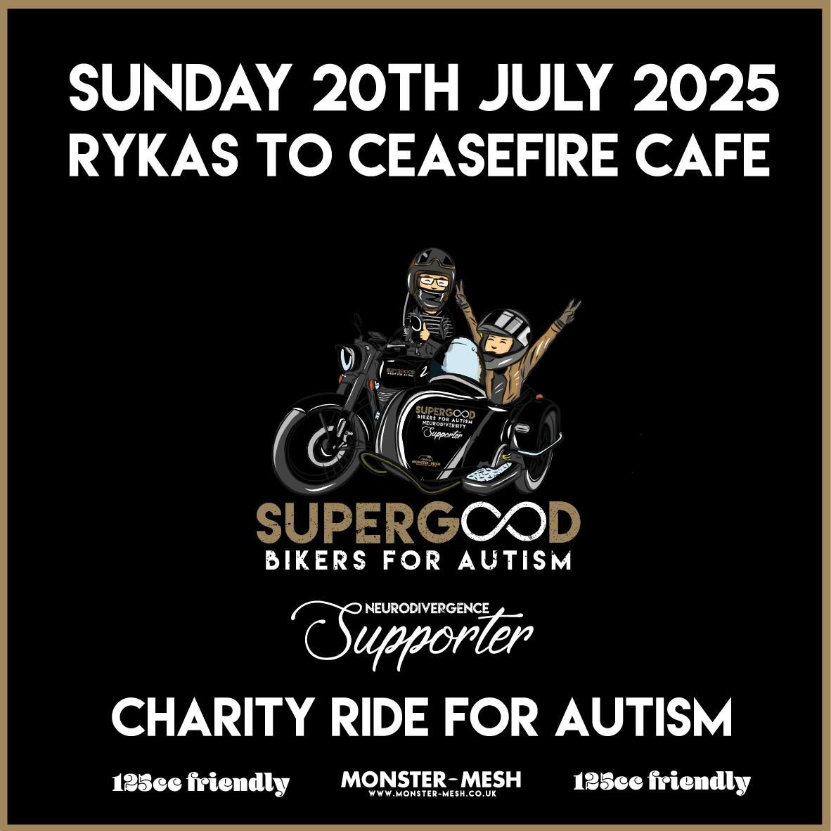 SGBFA | RIDE FOR AUTISM | RYKAS TO CEASEFIRE CAFE 