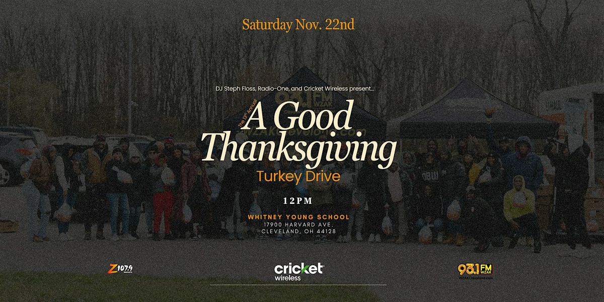 13th Annual A Good Thanksgiving Turkey Drive