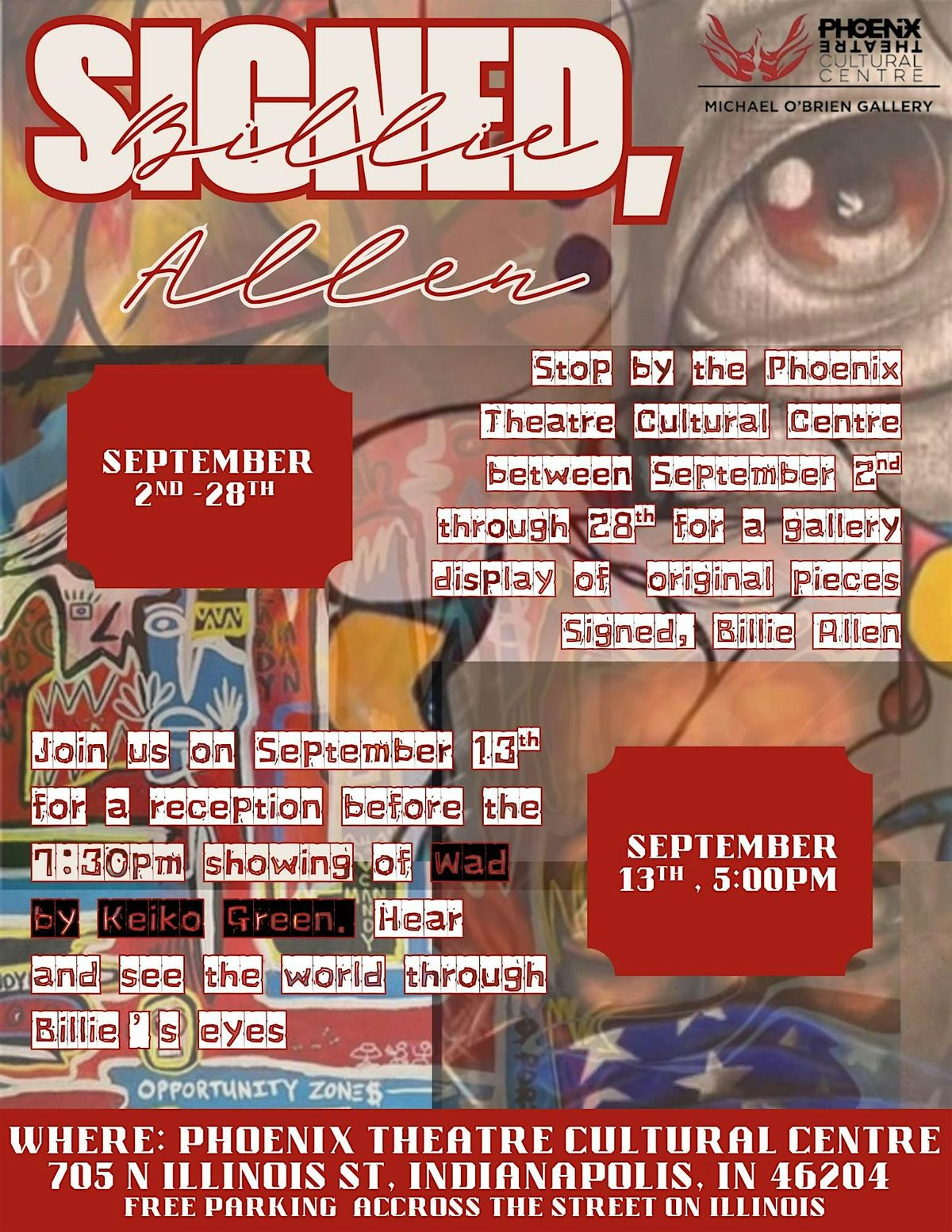 Signed, Billie Allen Art Event