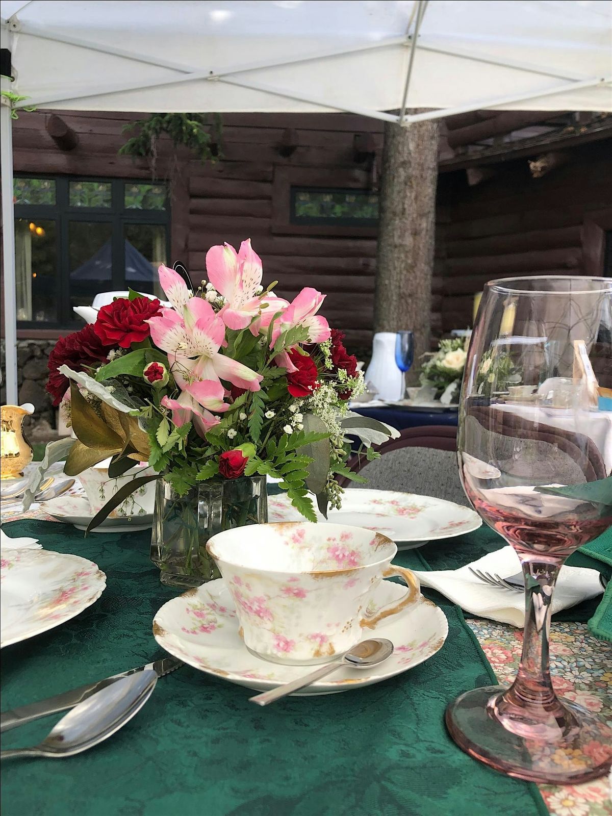 Tea on the Veranda at Riordan Mansion