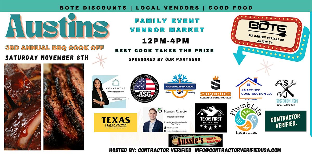 3rd Annual Austin BBQ Cook Off