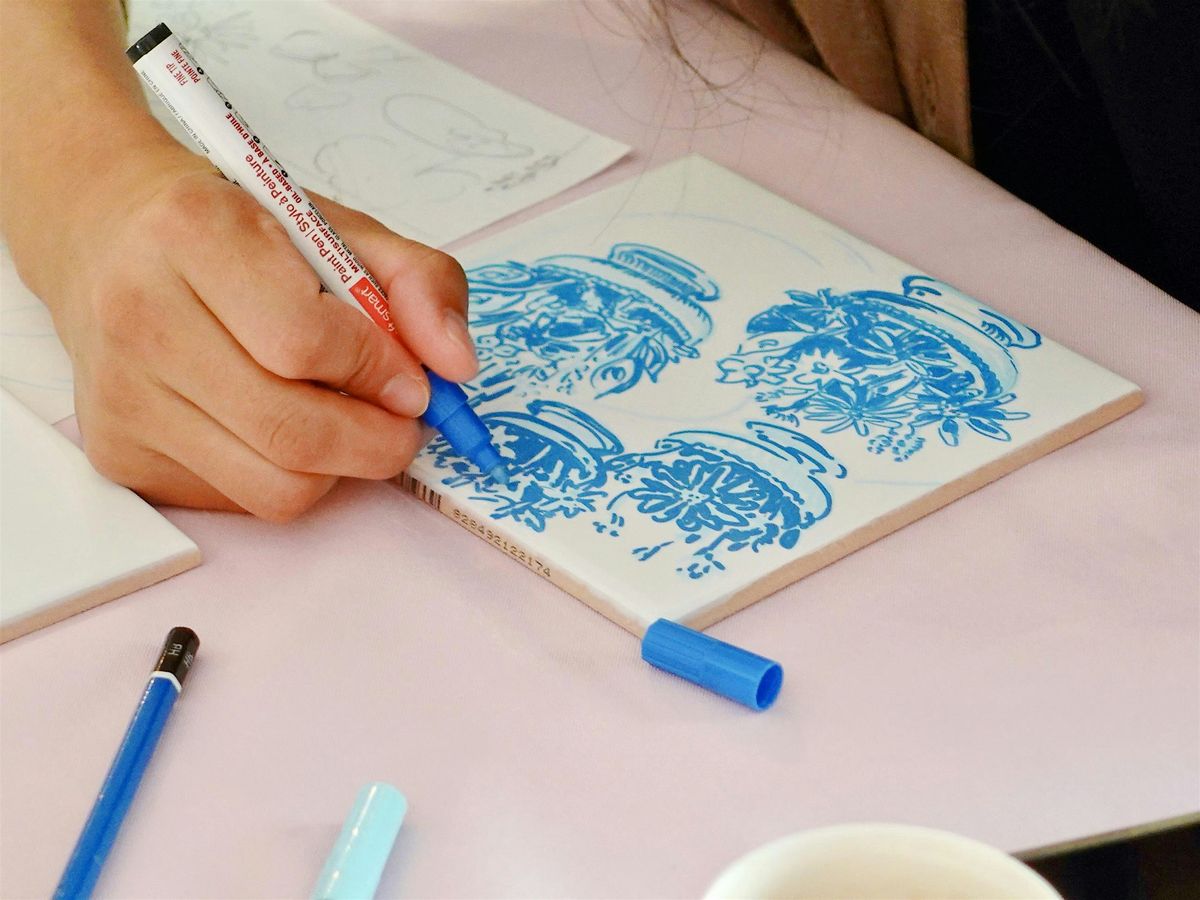 Civic Participation through Ceramic Tile Coaster Painting\uff5c\u9676\u74f7\u676f\u57ab\u7ed8\u753b\u5de5\u4f5c\u574a