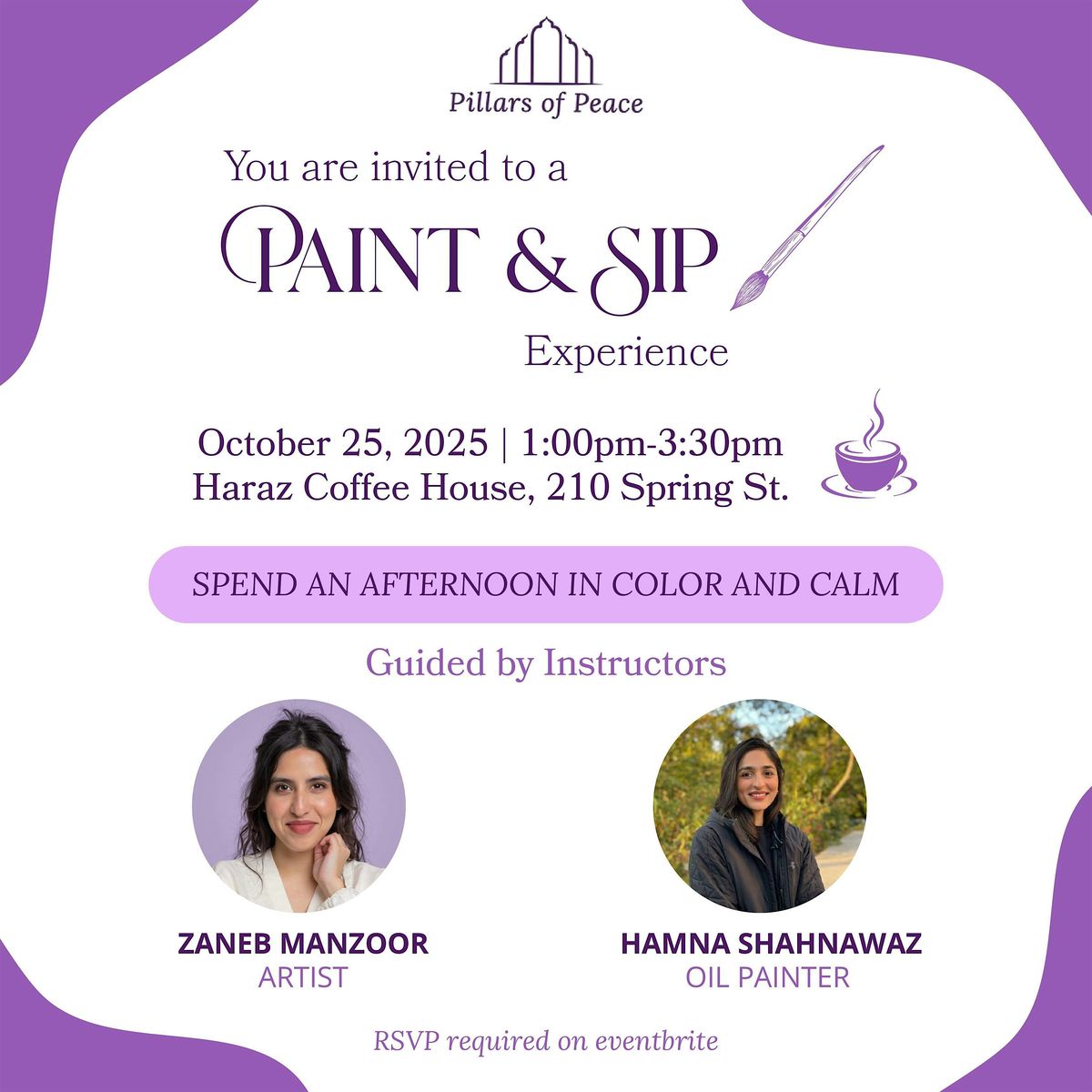 Paint & Sip With Pillars of Peace