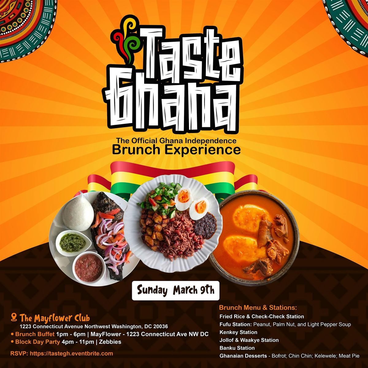 TasteGhana | The Official Ghana Independence Brunch {Sun Mar 8th}