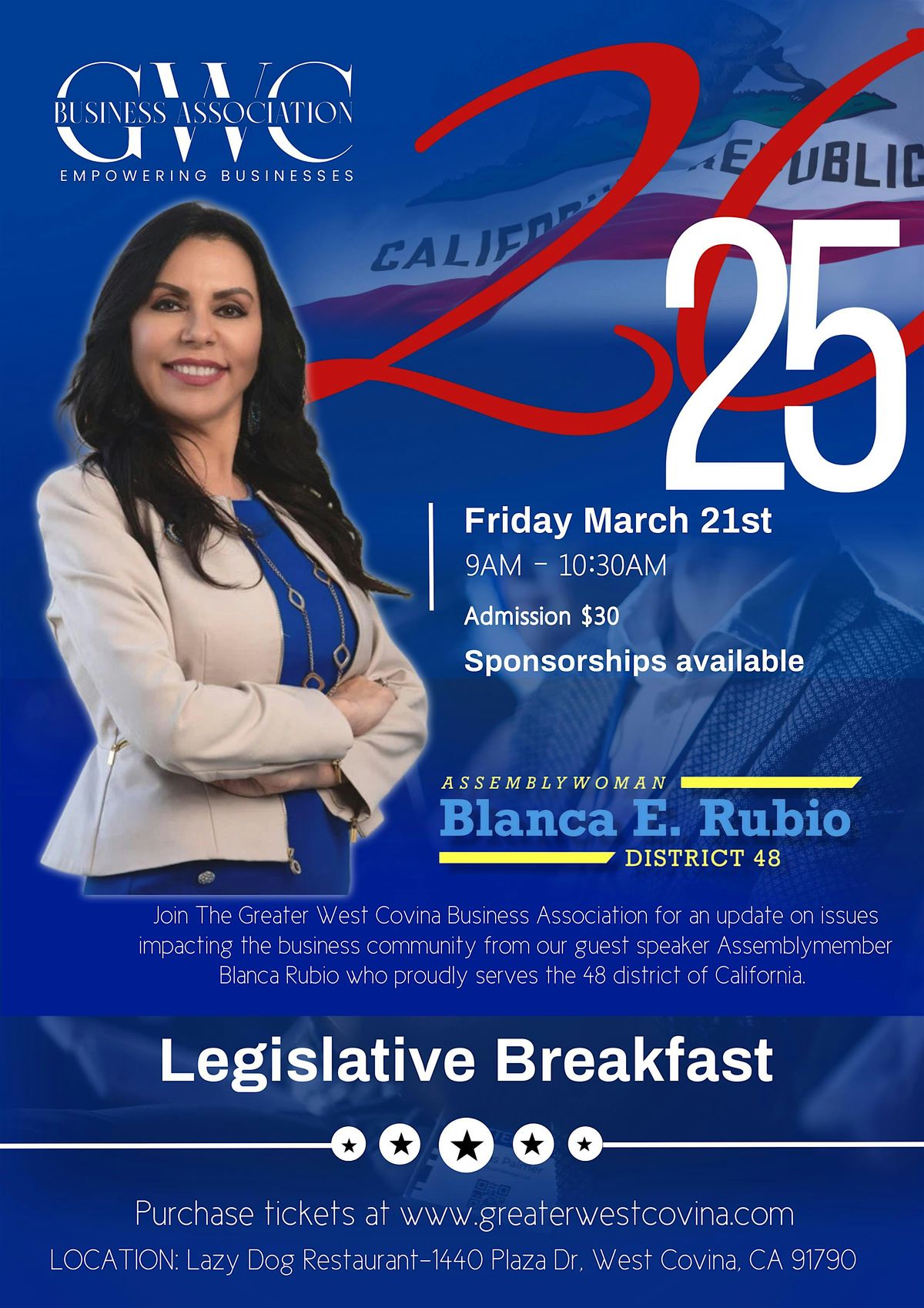 Legislative Breakfast with Assemblywoman Blanca Rubio