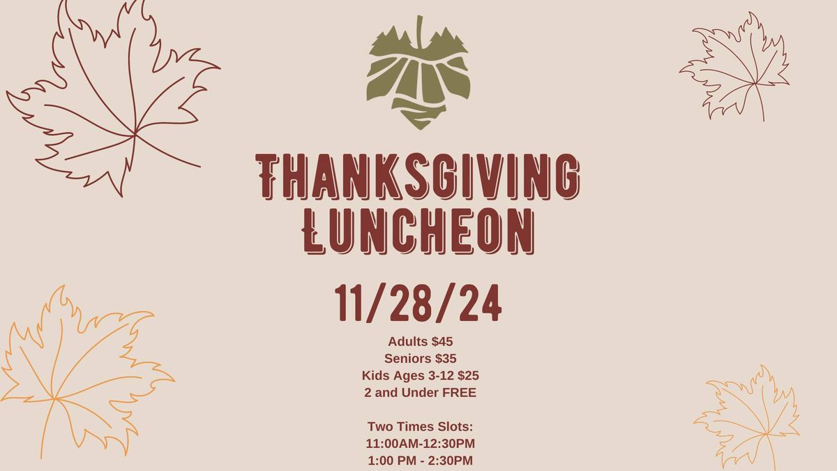 Thanksgiving Luncheon