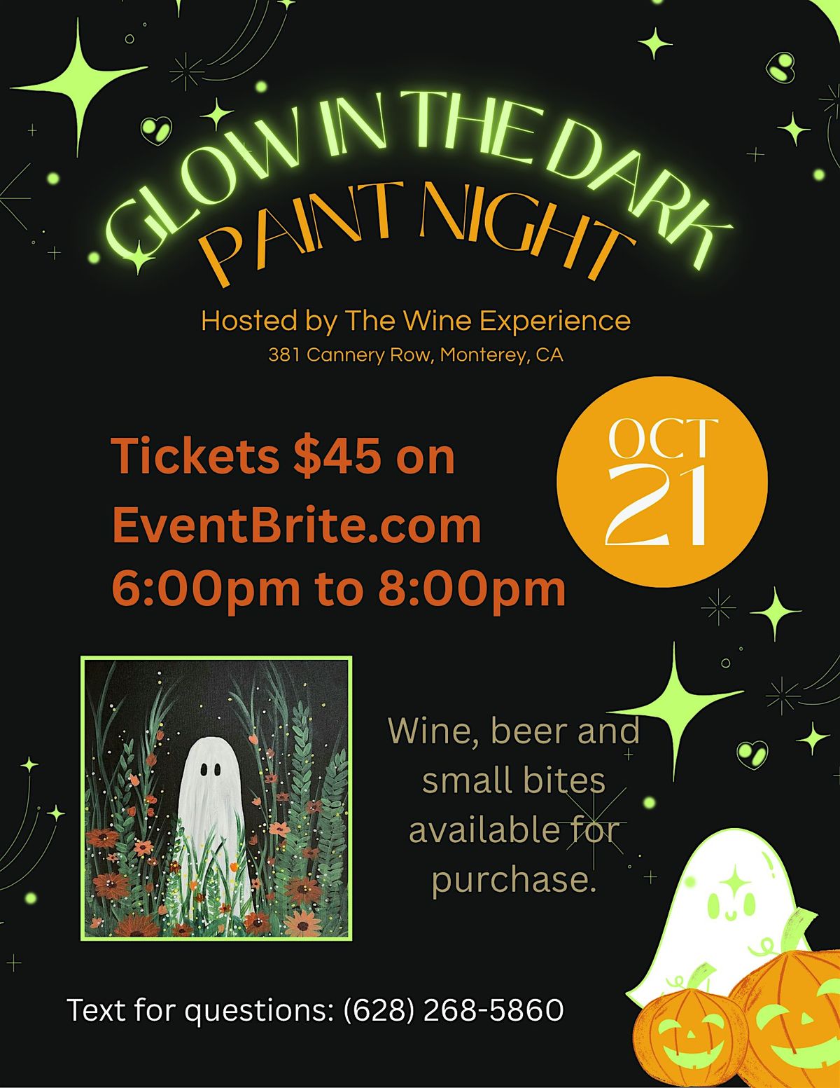 Ghostly Glow In The Dark Paint Night