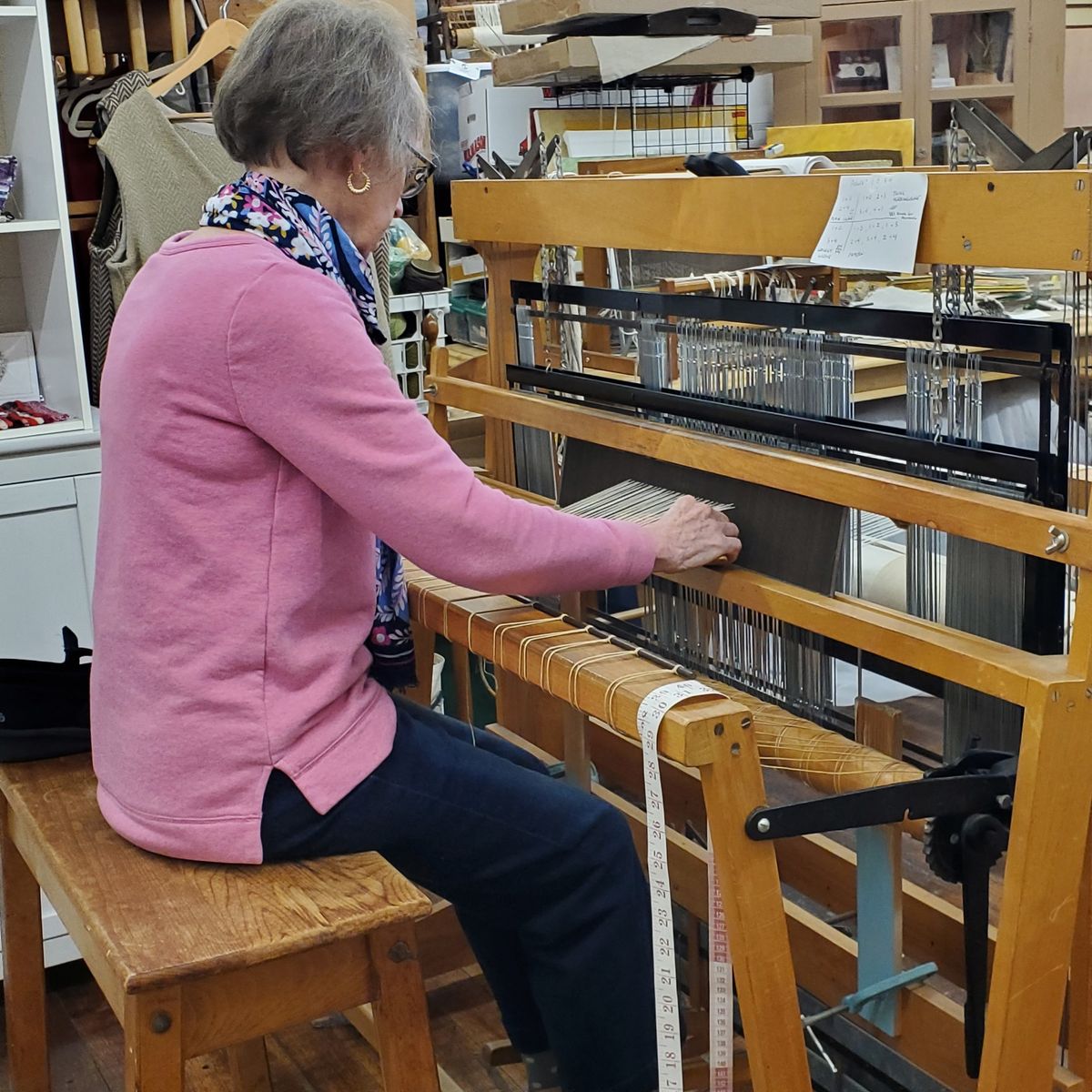 Woven Winter Scarf - Beginner Hand Loom Weaving One Day Workshop 