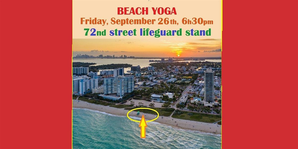 Friday Oceanfront Yoga on September 26th