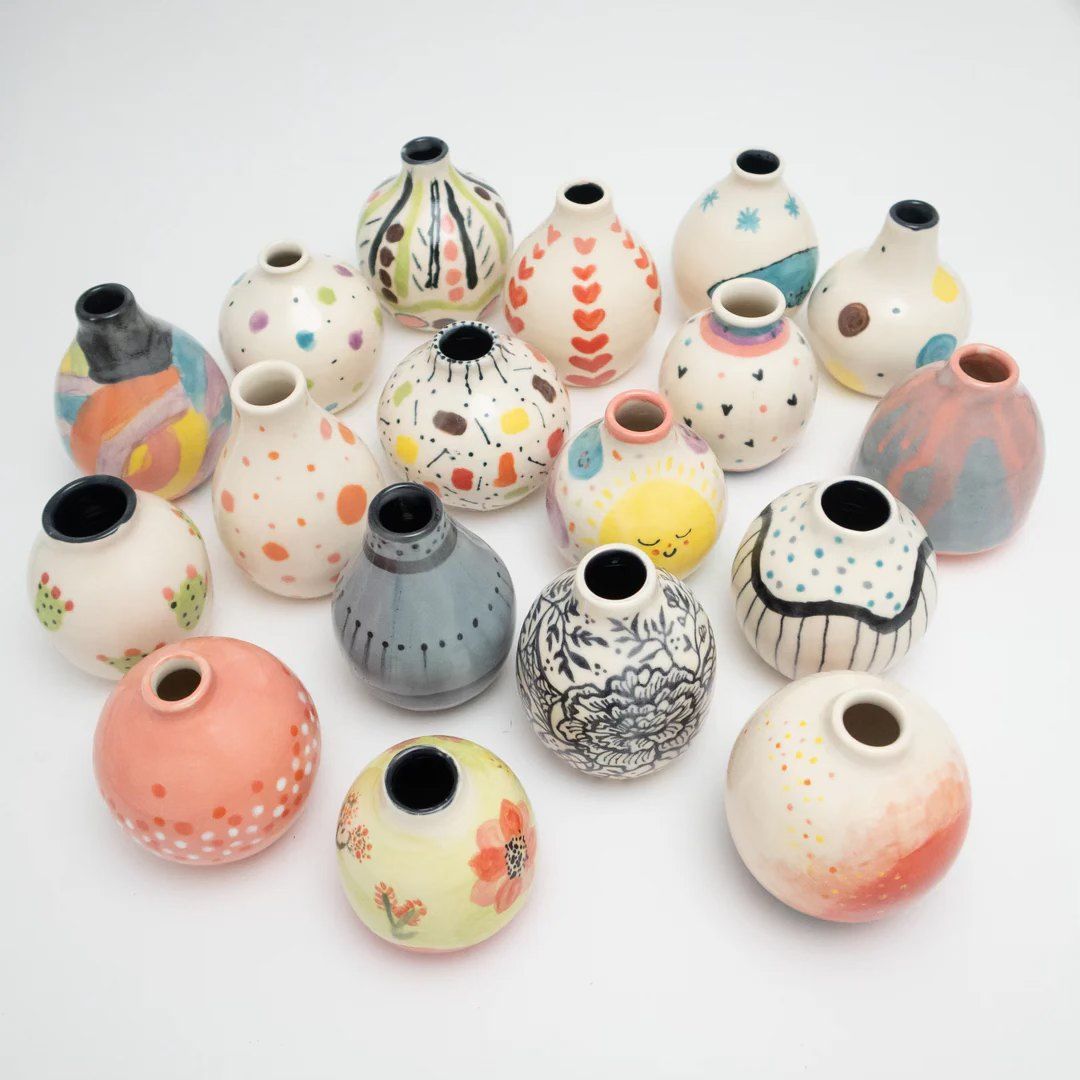 Ceramics Workshop: Glazing Porcelain Bud Vases at POST