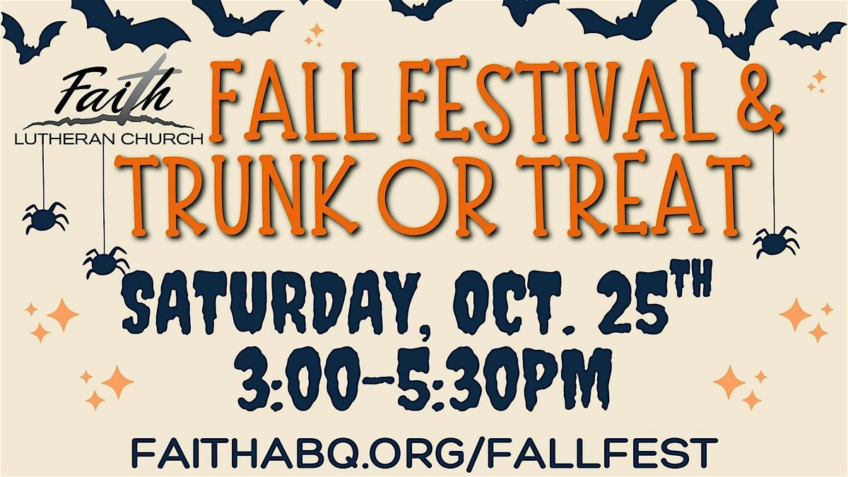 Fall Festival and Trunk or Treat