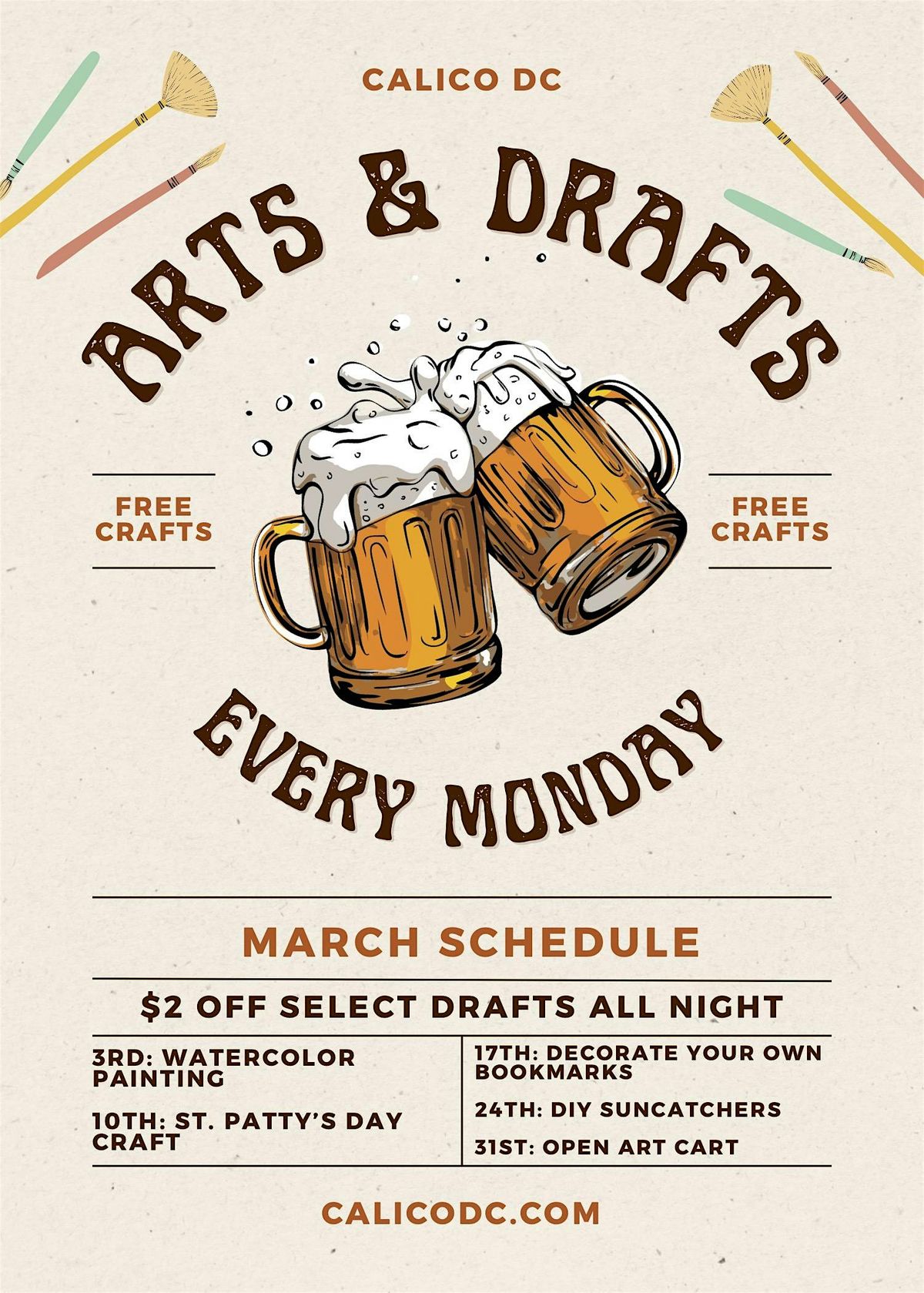 "Arts & Drafts" at Calico (Watercolor Painting)