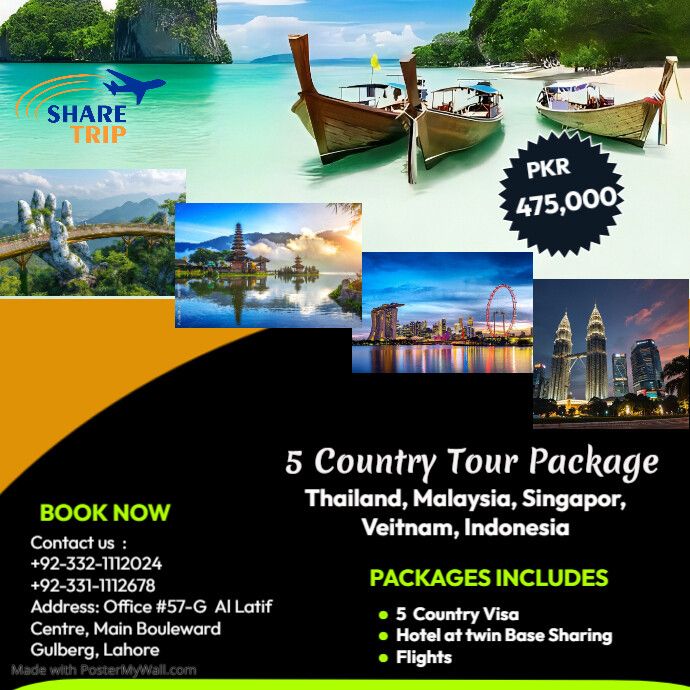 5 Country Tour Package