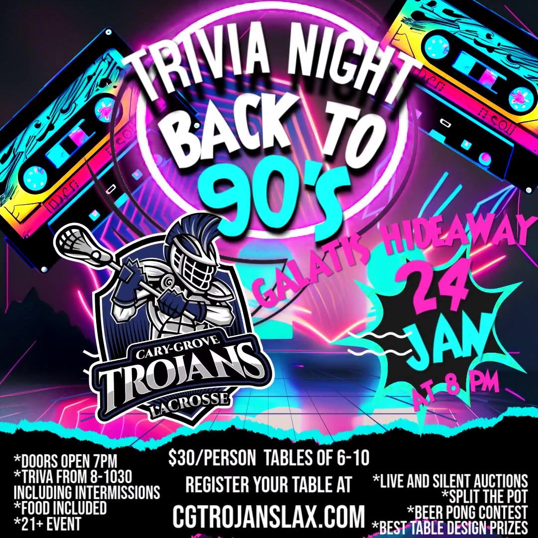 90's Trivia Night at Galati's Hideaway