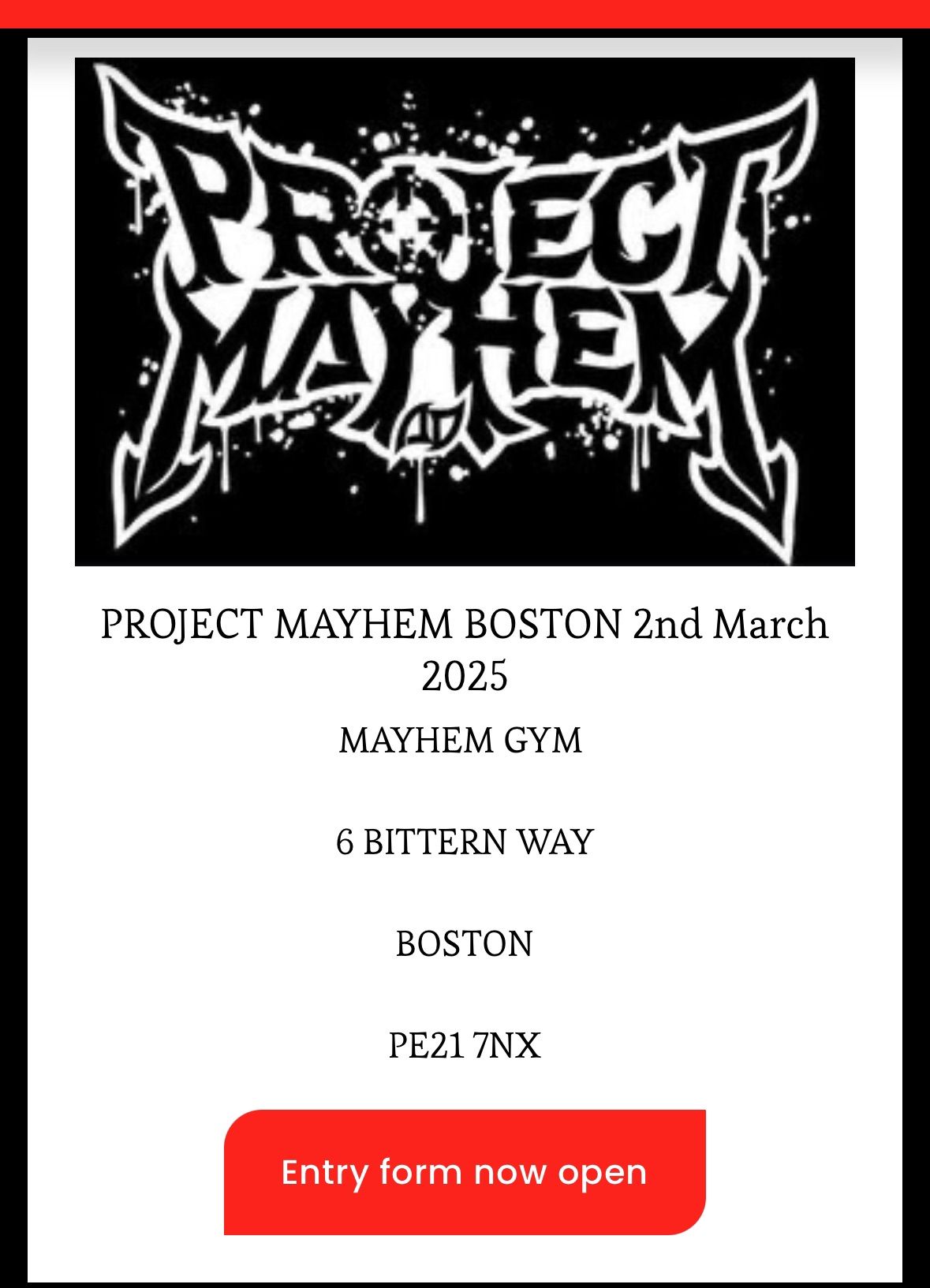 Project Mayhem, Boston