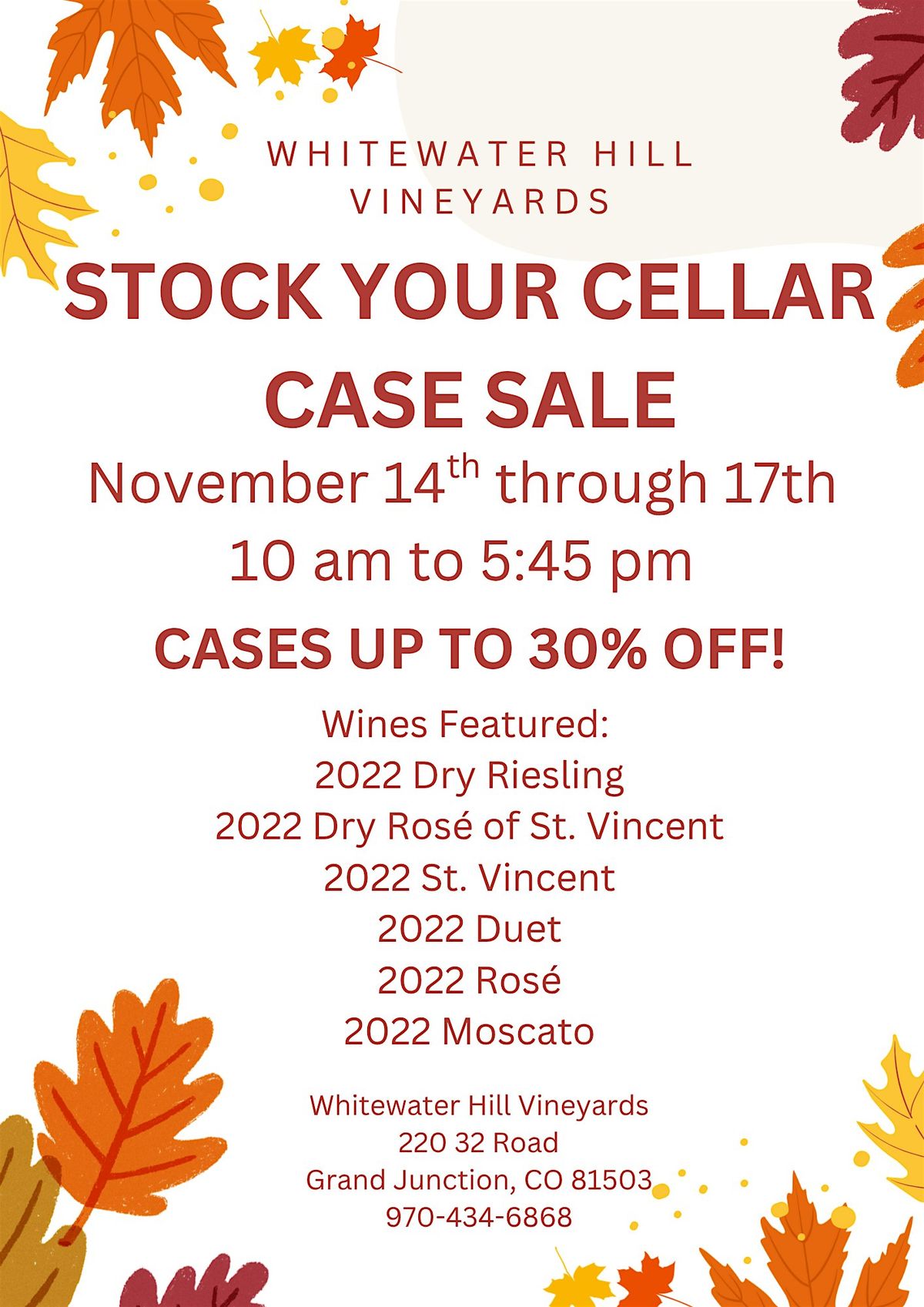 Stock Your Cellar Case Sale