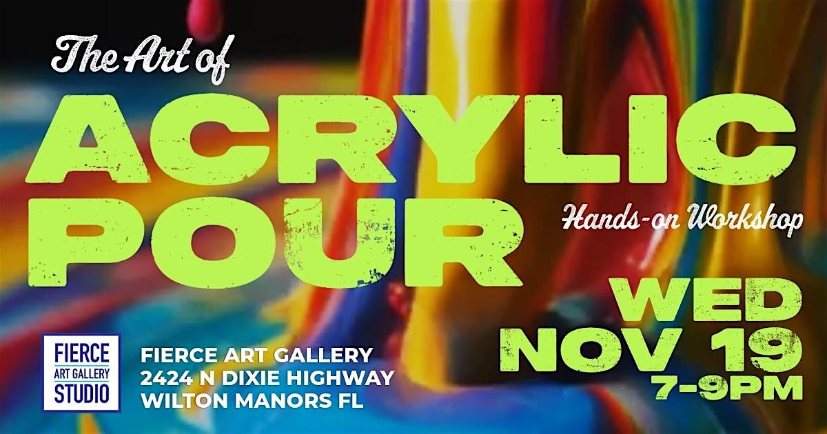Ready to Pour, Play, and Let Go?  Acrylic Pour Class for all levels