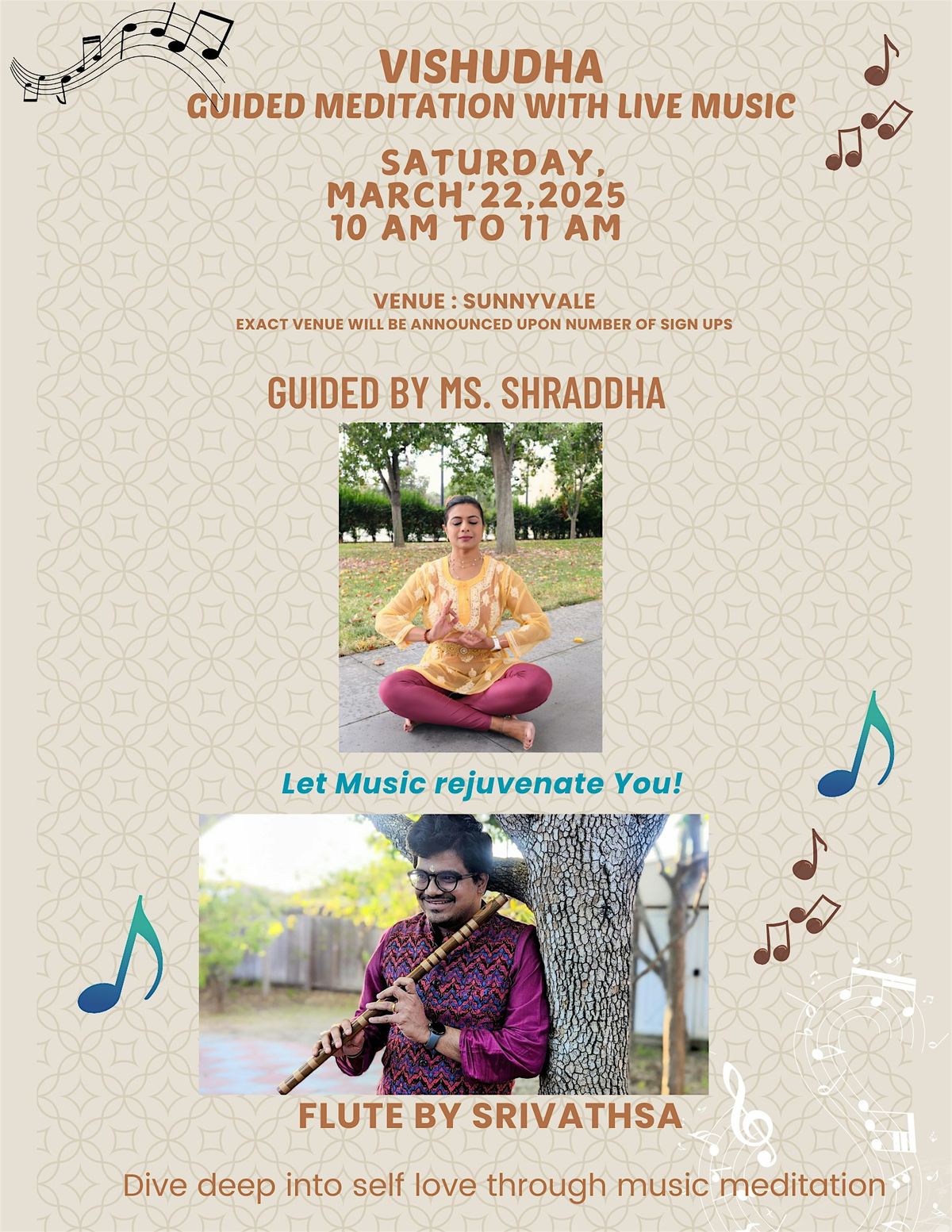 Vishudha, A Guided meditation session with live Music!