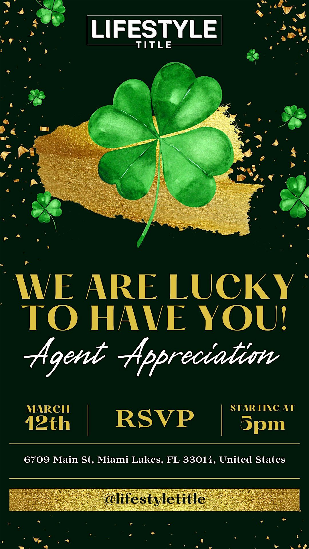 We are LUCKY to have You! | Agent Appreciation Event