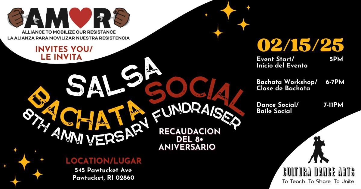 Salsa & Bachata Social: AMOR\u2019s 8th Anniversary Celebration