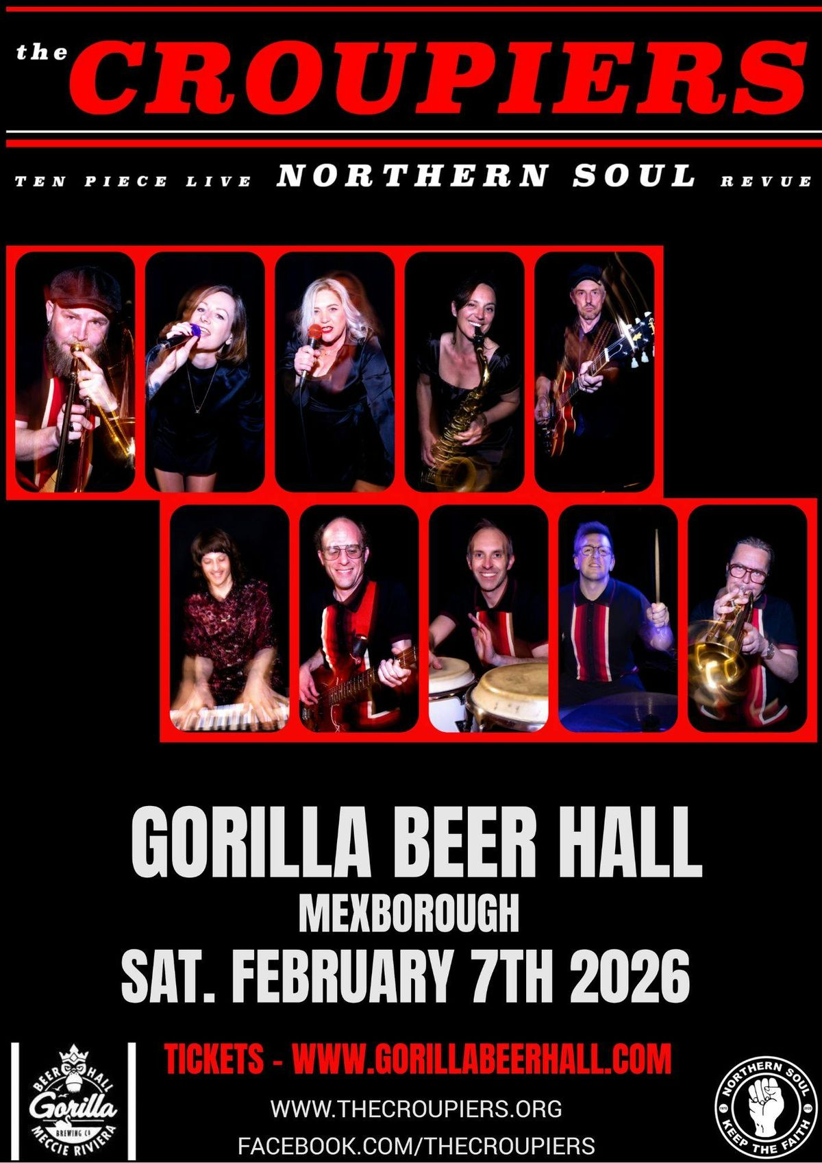 The Croupiers - Live 10 Piece Northern Soul Band!