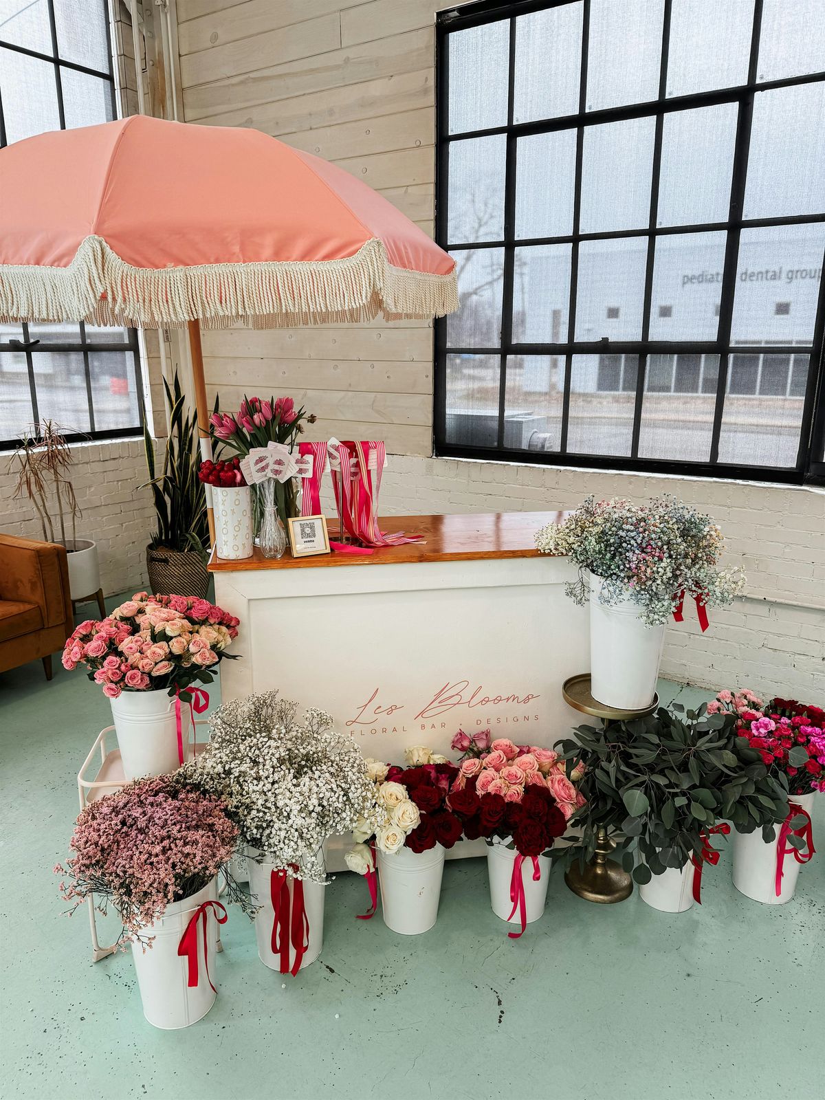 Les Blooms Valentine\u2019s Floral bar at American Solera