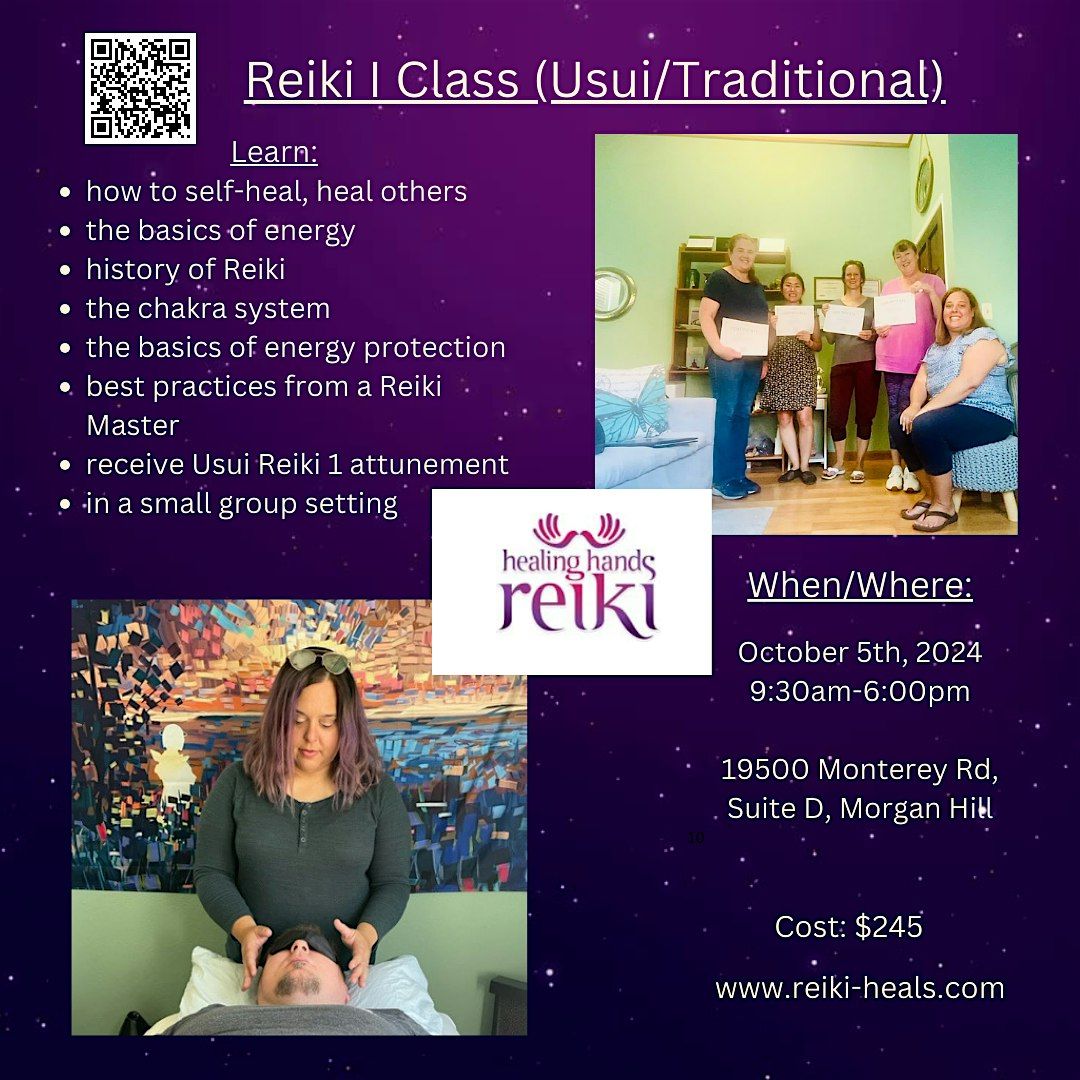 Learn Reiki Level 1 - Traditional Usui( in-person class)