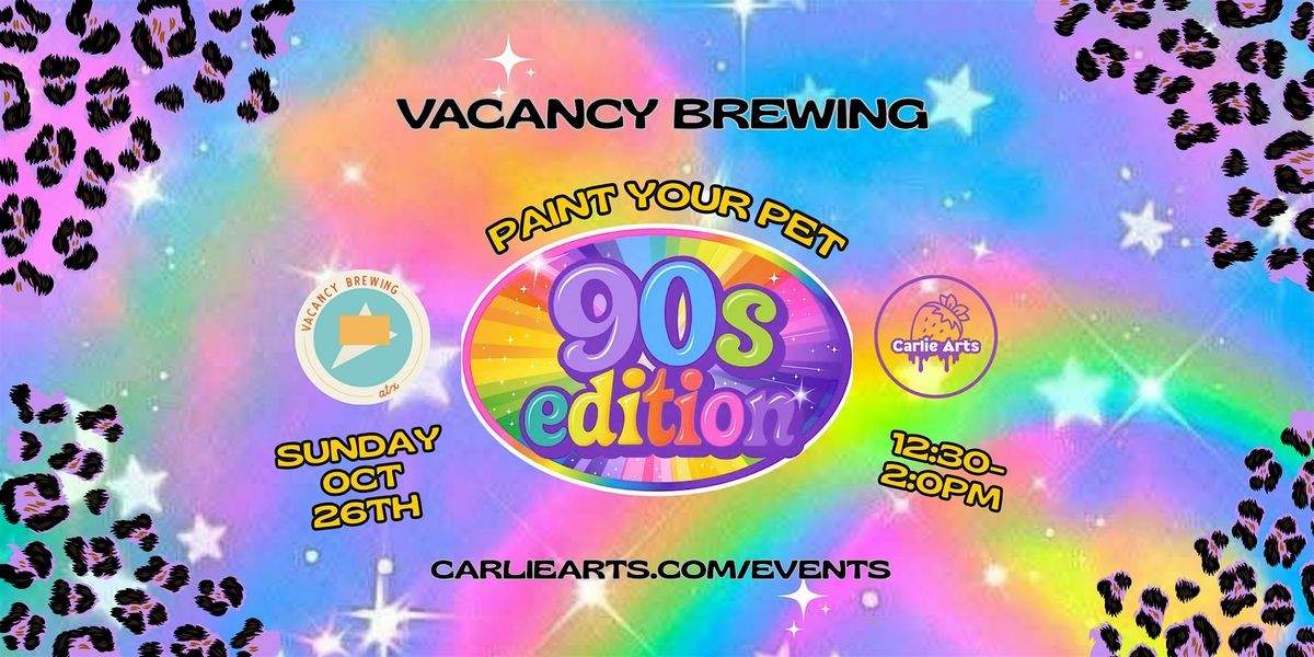 Paint Your Pet: 90s Neon & Sparkle Edition!