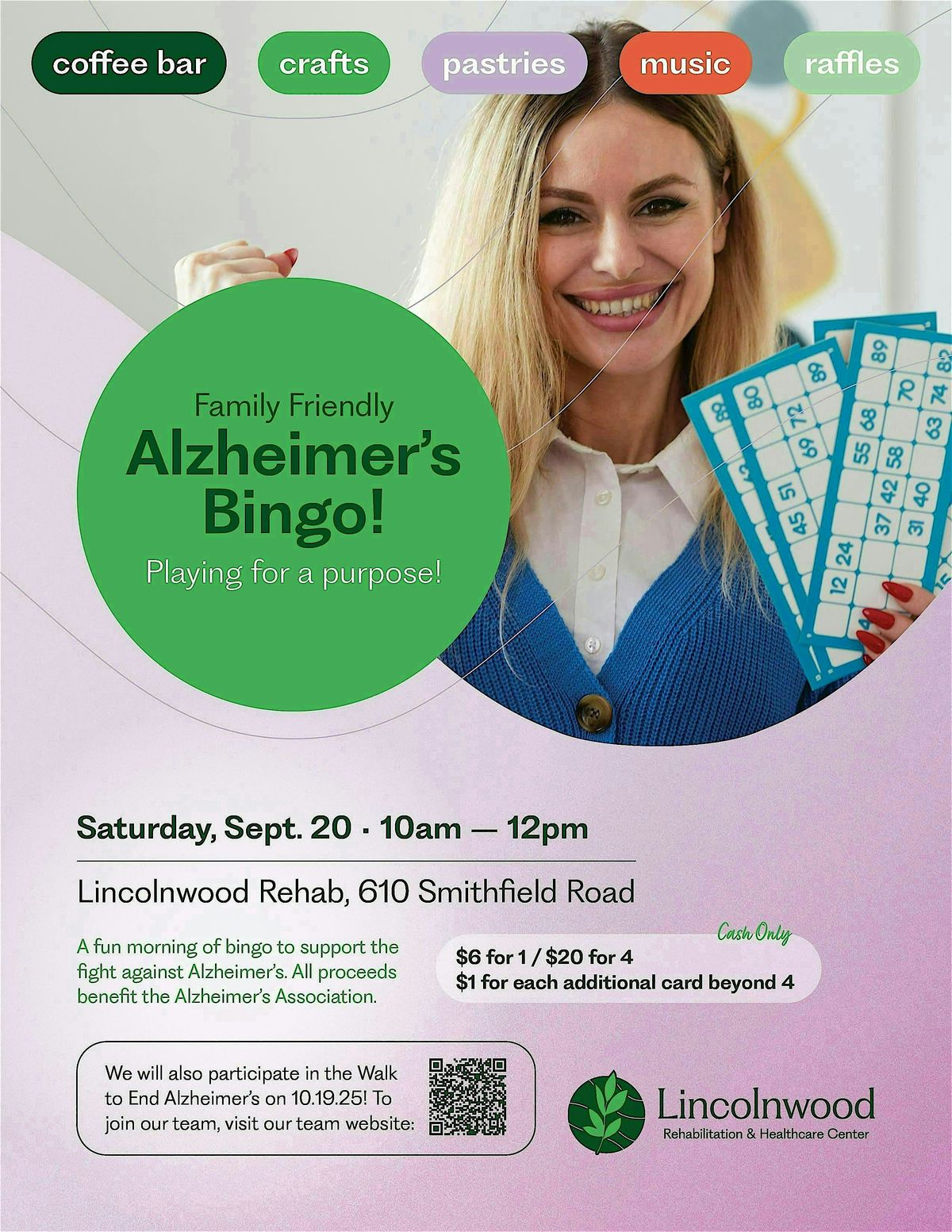 Community Bingo Event for Alzheimer's!