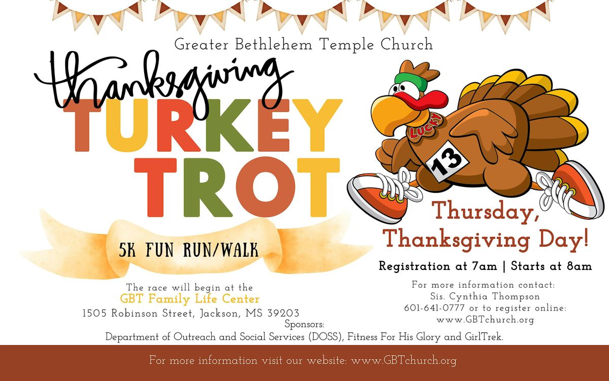 Thanksgiving Day Turkey Trot 5k Fun Run\/Walk