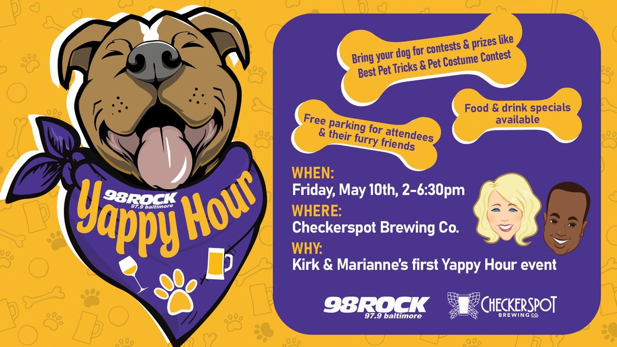 Yappy Hour with Kirk and Marianne at Checkerspot Brewing Company