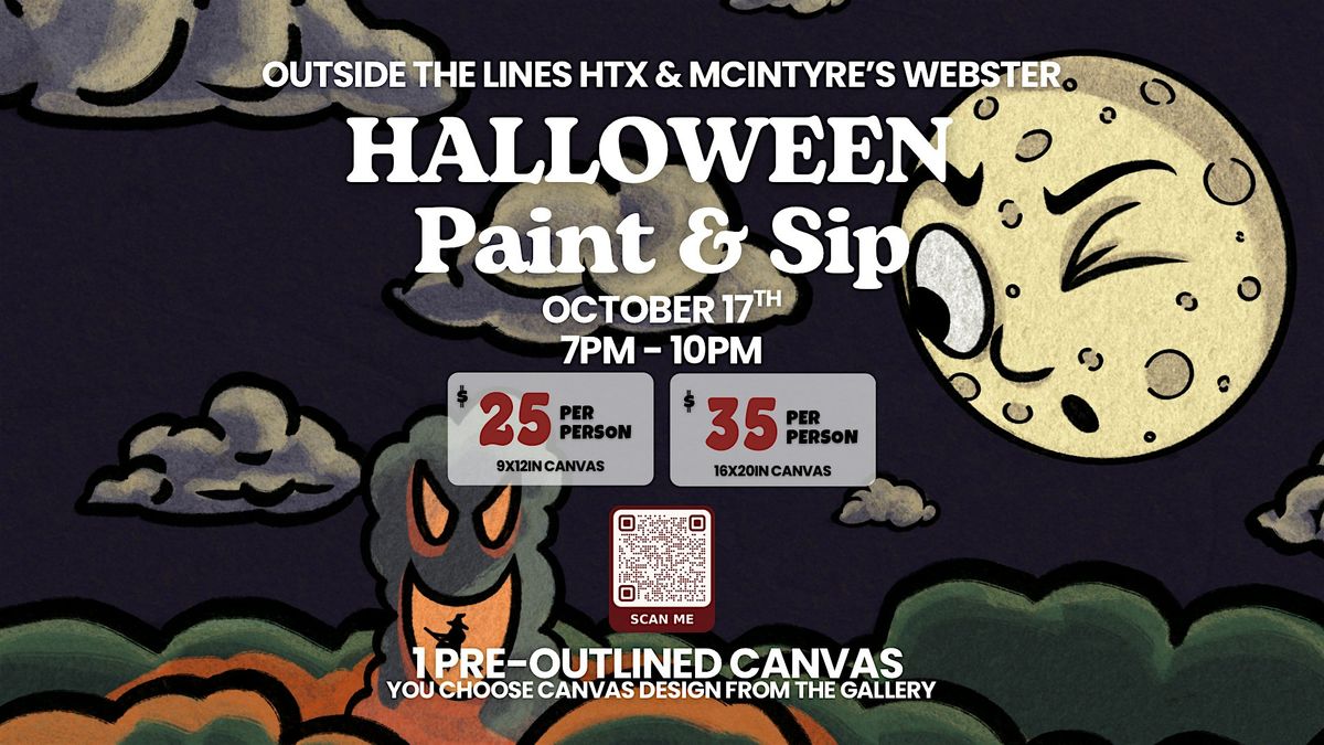 HALLOWEEN Paint & Sip McIntyre\u2019s Webster