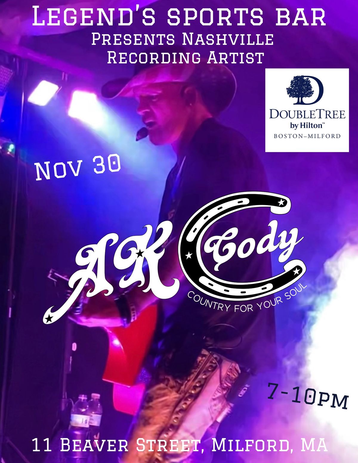 AK CODY LIVE AT THE DOUBLETREE THANKSGIVING WEEKEND!